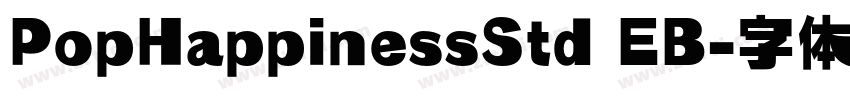 PopHappinessStd EB字体转换